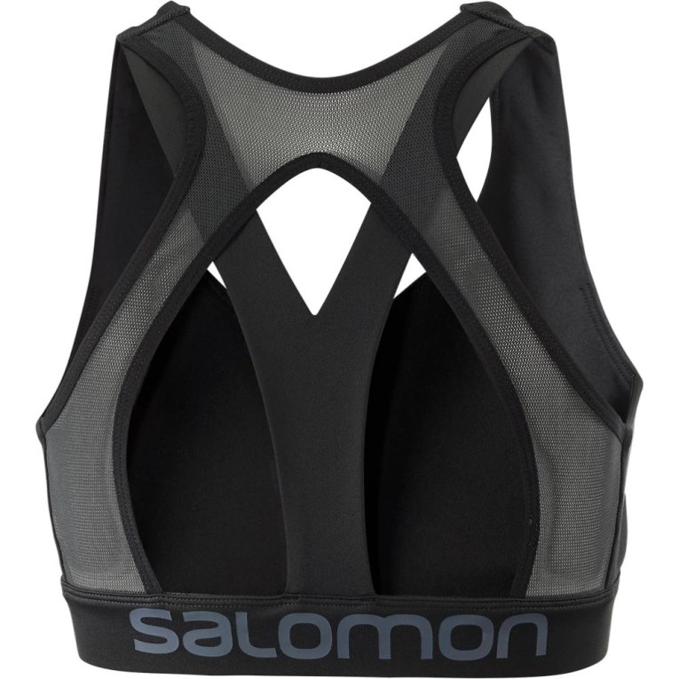 Salomon Cross Women's Run Bras Black | CA 98M42